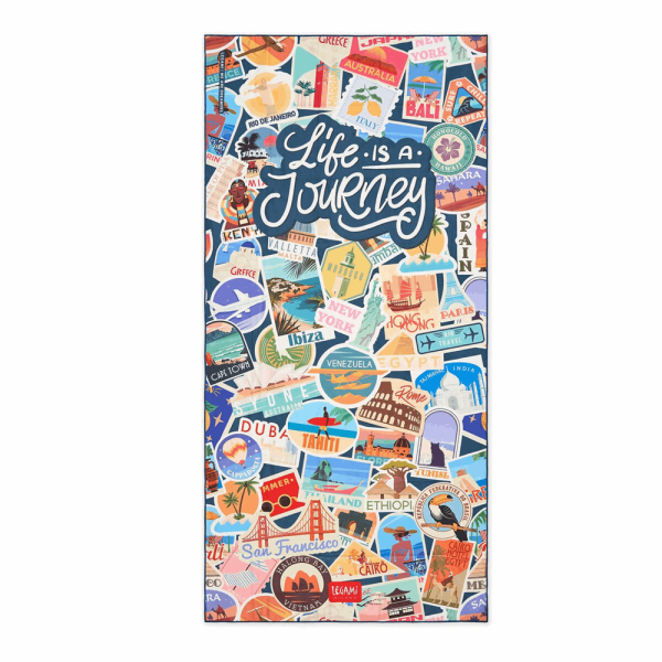 LEGAMI - GOOD VIBES 2026 -  BT0042 BEACH TOWEL - TRAVEL - STICKERS