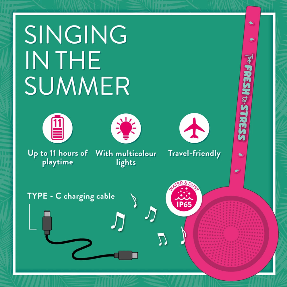 LEGAMI - GOOD VIBES 2026 -  WSP0001 SINGING IN THE SUMMER - WATER RESISTANT WIRELESS SPEAK - WATERMELON