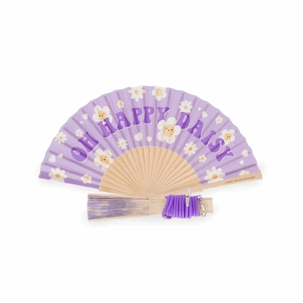 LEGAMI - GOOD VIBES 2026 -  FFAN0001 ?QUE CALOR! - FOLDING FAN - DAISY