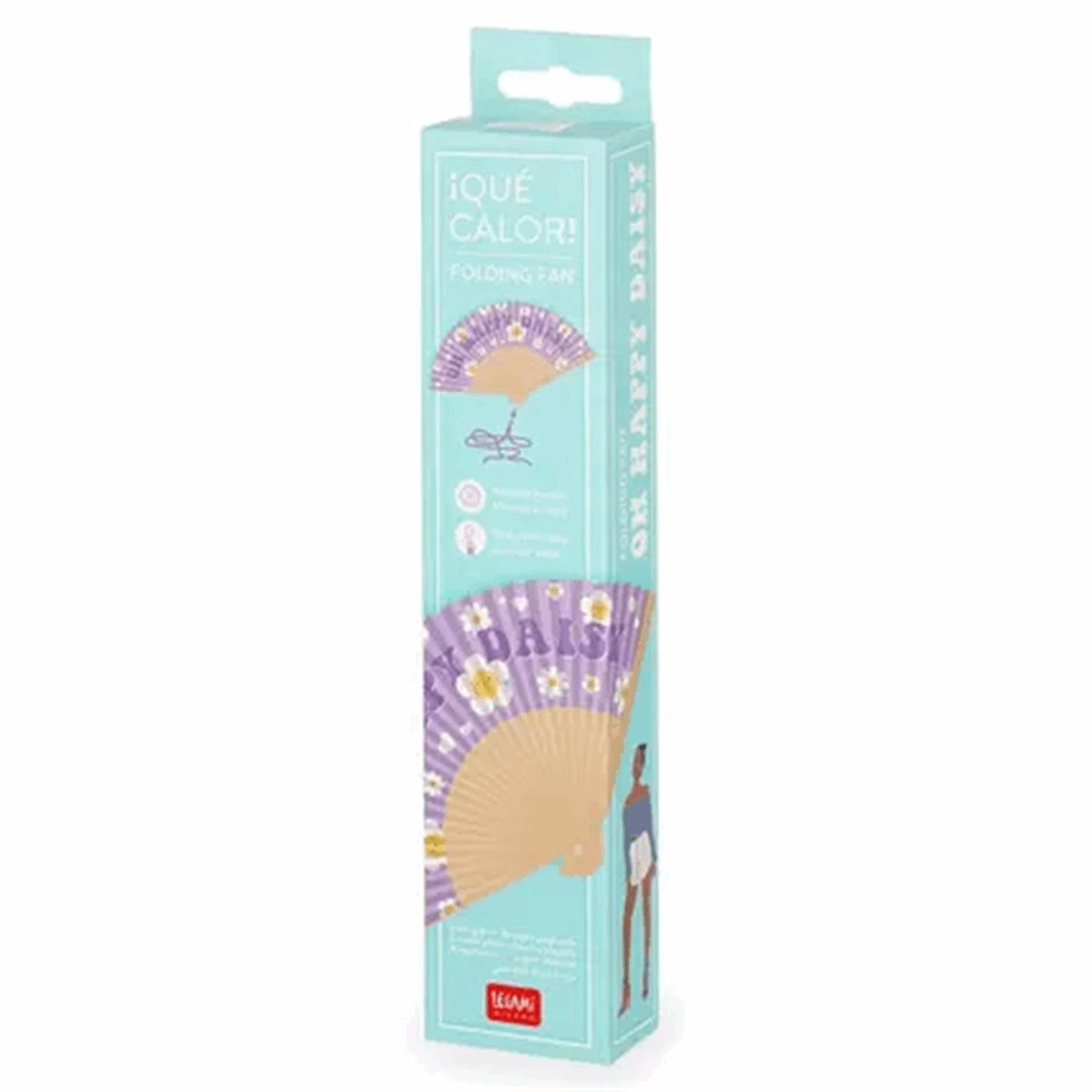 LEGAMI - GOOD VIBES 2026 -  FFAN0001 ?QUE CALOR! - FOLDING FAN - DAISY