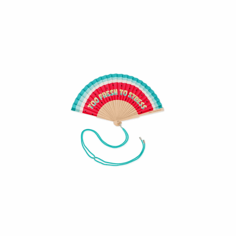 LEGAMI - GOOD VIBES 2026 -  FFAN0002 ?QUE CALOR! - FOLDING FAN - WATERMELON