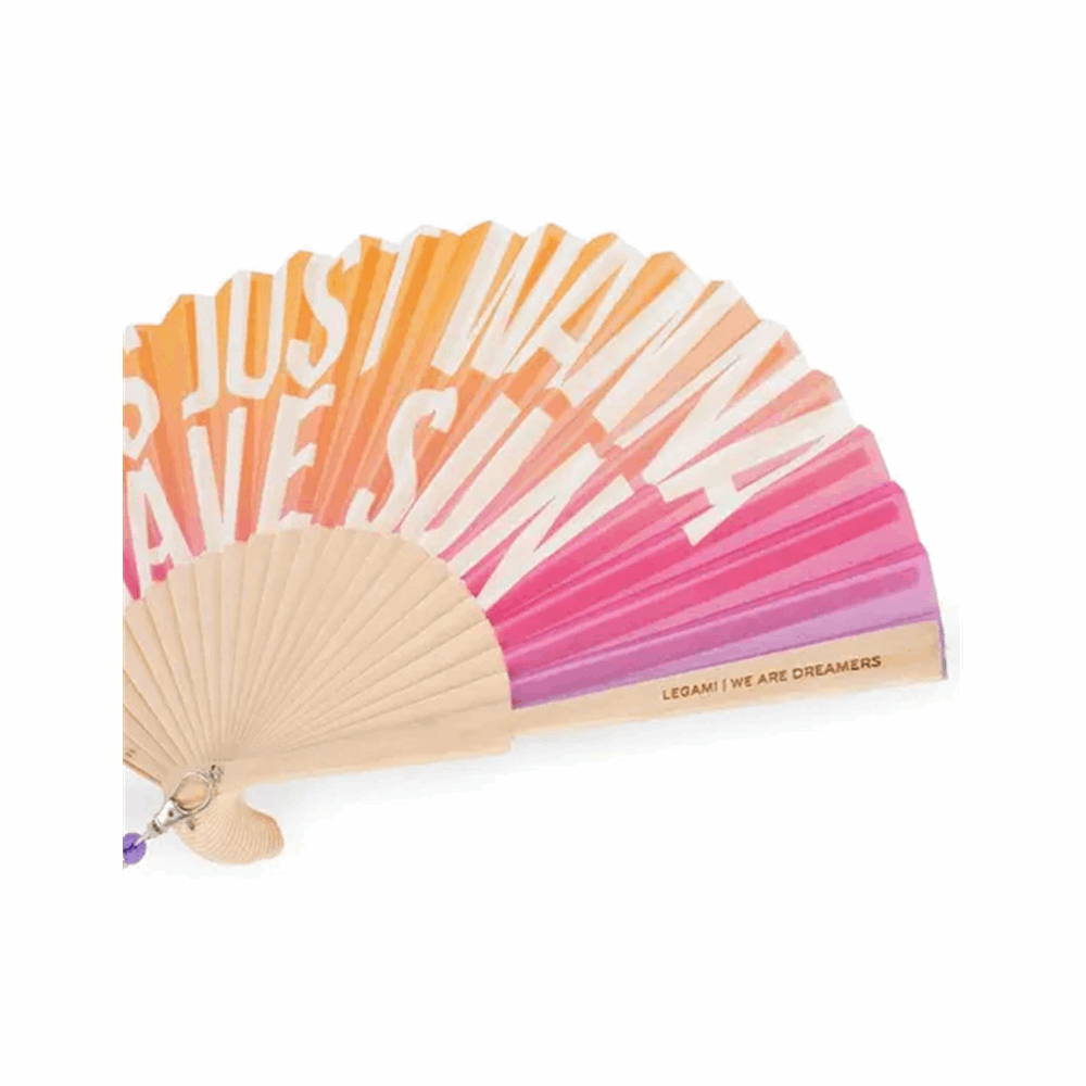 LEGAMI - GOOD VIBES 2026 -  FFAN0004 ?QUE CALOR! - FOLDING FAN - SUNSET