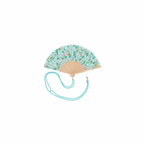 LEGAMI - GOOD VIBES 2026 -  FFAN0005 ?QUE CALOR! - FOLDING FAN - BEE - GREEN