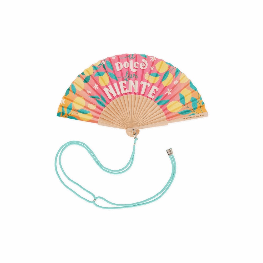 LEGAMI - GOOD VIBES 2026 -  FFAN0006 ?QUE CALOR! - FOLDING FAN - DOLCE FAR NIENTE