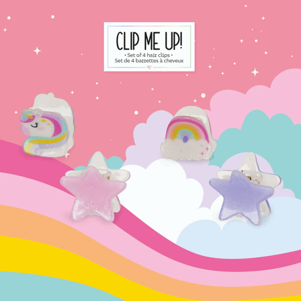 LEGAMI HCL0002 CLIP ME UP! - SET OF 4 MINI HAIR CLIPS - UNICORN