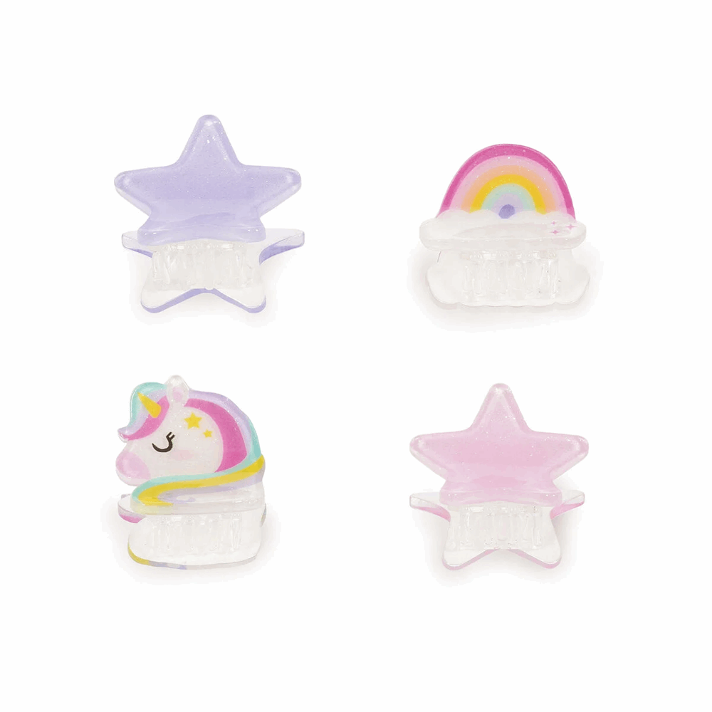 LEGAMI HCL0002 CLIP ME UP! - SET OF 4 MINI HAIR CLIPS - UNICORN