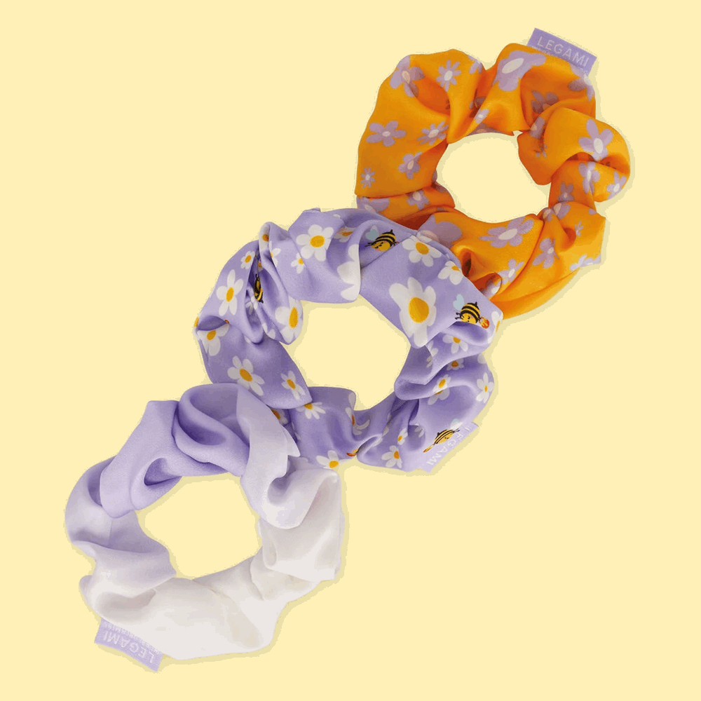 LEGAMI SCRU0004 HAIR WE ARE! - SET OF 3 HAIR SCRUNCHIES - BEE