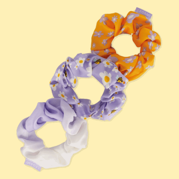 LEGAMI SCRU0004 HAIR WE ARE! - SET OF 3 HAIR SCRUNCHIES - BEE