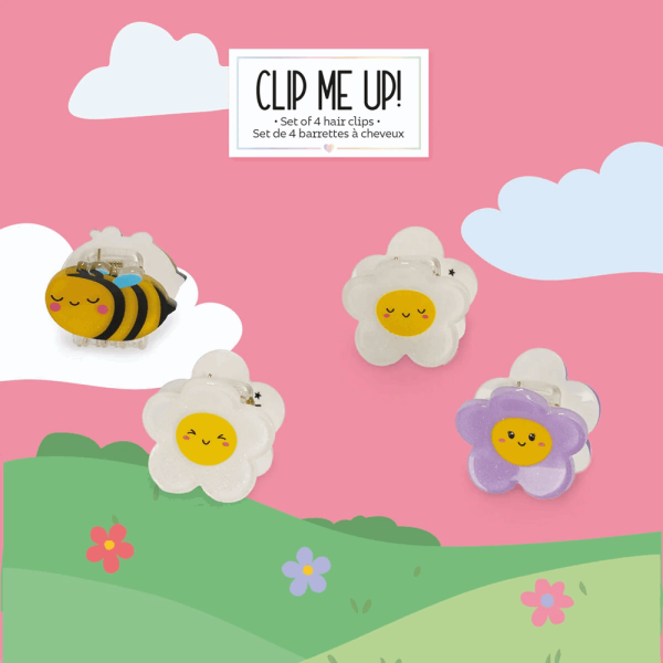 LEGAMI HCL0004 CLIP ME UP! - SET OF 4 MINI HAIR CLIPS - BEE