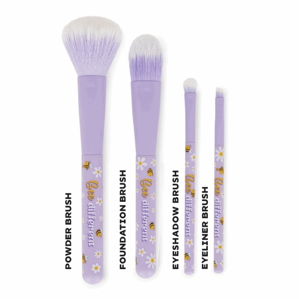 LEGAMI MUBS0005 OH MY GLOW! - SET OF 4 MAKEUP BRUSHES - BEE