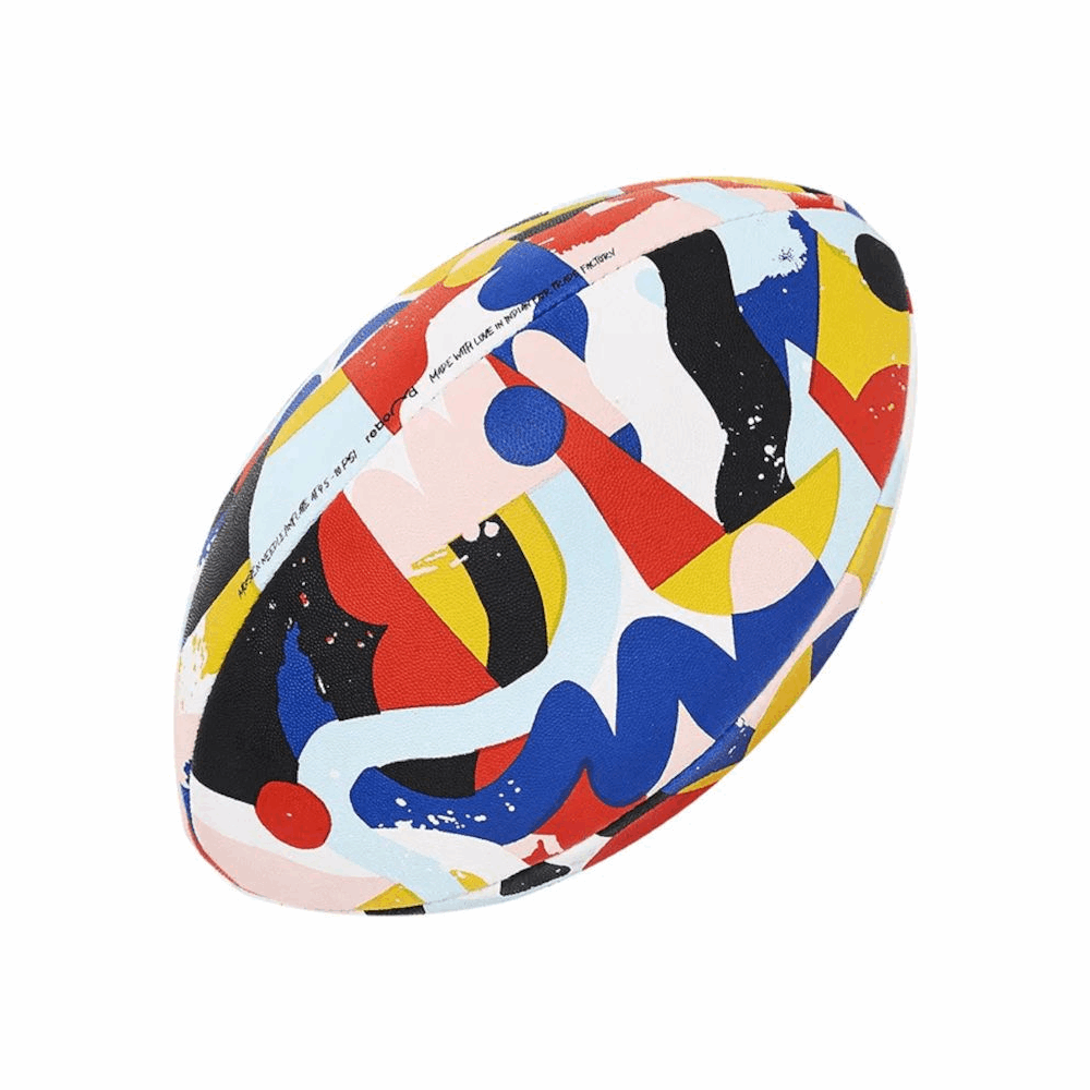REBOND R-5-RUB-TR-THE BALLON DE RUGBY REBOND X THE FEEBLES