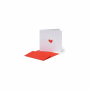 LEGAMI BQEL001 GREETING CARDS - 7X7 HEART