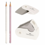 FABER CASTELL ΣΕΤ 2 ΜΟΛΥΒΙΑ HB SPARKLE II OF218481 ΜΕ ΜΙΝΙ SLEEVE ΓΟΜΑ ΚΑΙ SLEEVE ΞΥΣΤΡΑ ΣΕ COCONUT/ΡΟΖΕ 12310286
