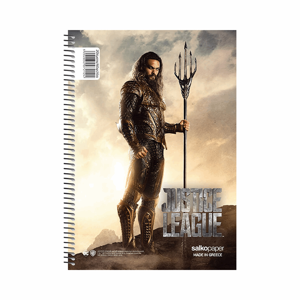 SALKO JUSTICE LEAGUE ΤΕΤΡΑΔΙΟ ΣΠΙΡΑΛ Α4(21X29) 2Θ 60φ 7217