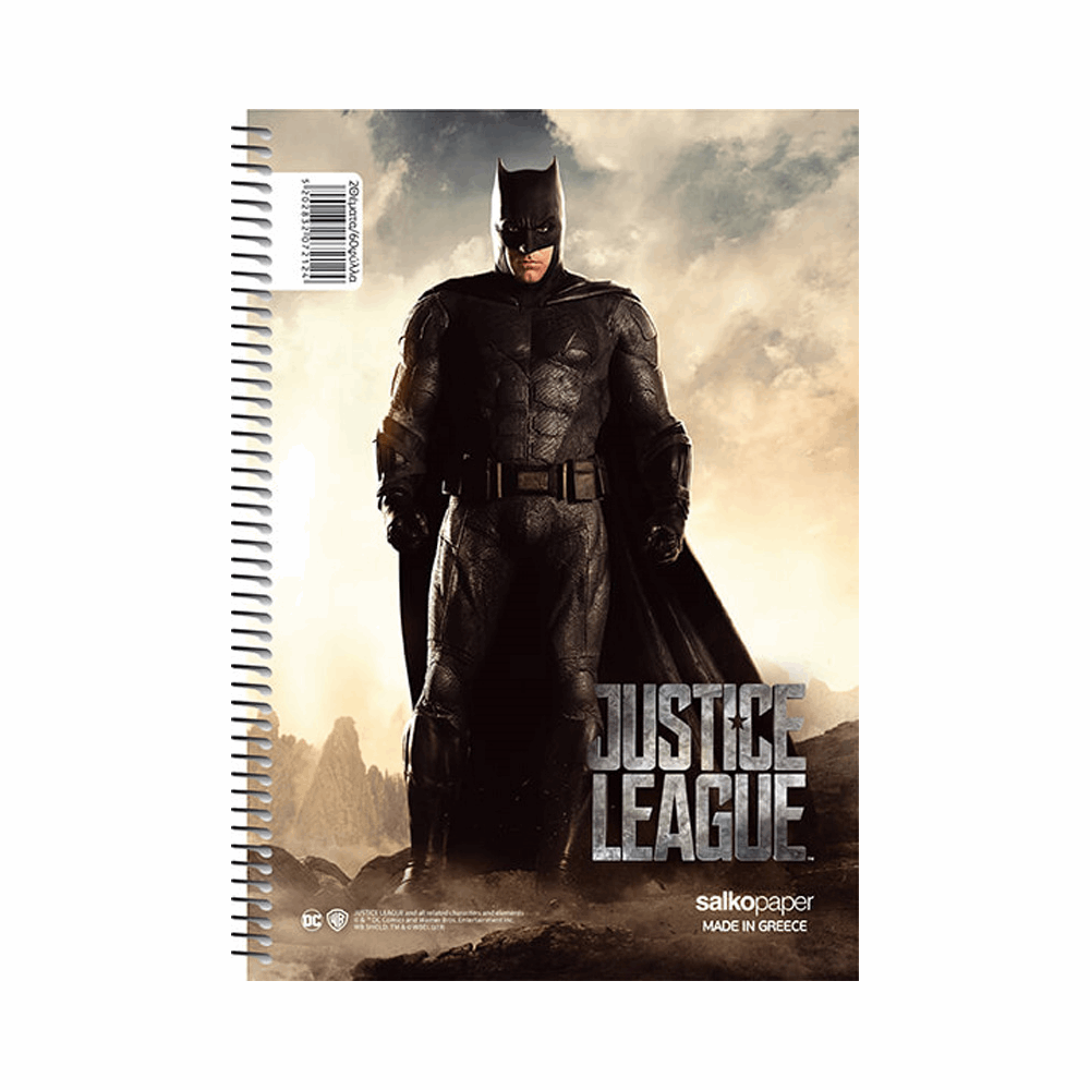SALKO JUSTICE LEAGUE ΤΕΤΡΑΔΙΟ ΣΠΙΡΑΛ Α4(21X29) 2Θ 60φ 7217