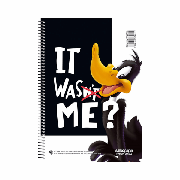 SALKO LOONEY TUNES ΤΕΤΡΑΔΙΟ ΣΠΙΡΑΛ Α4(21X29) 2Θ 60φ 7237