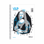 SALKO VIP ΤΕΤΡΑΔΙΟ ΣΠΙΡΑΛ Β5(17X25) 4Θ 120φ 7404