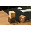 GINGKO WOODEN CUBE PLUS CLOCK CHERRY G028BO