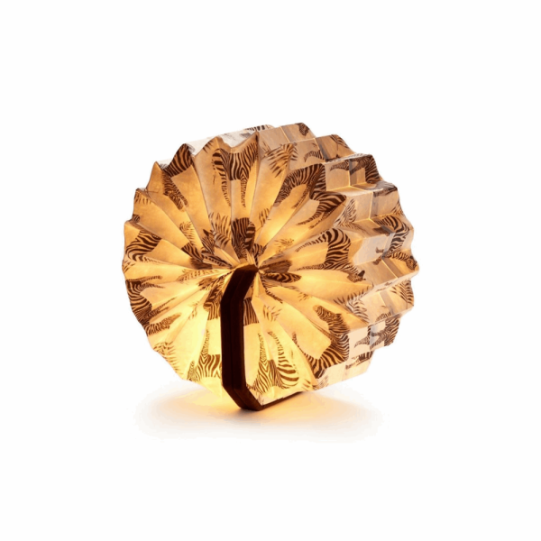 GINGKO VELVET ACCORDION LAMP BROWN G006ZE