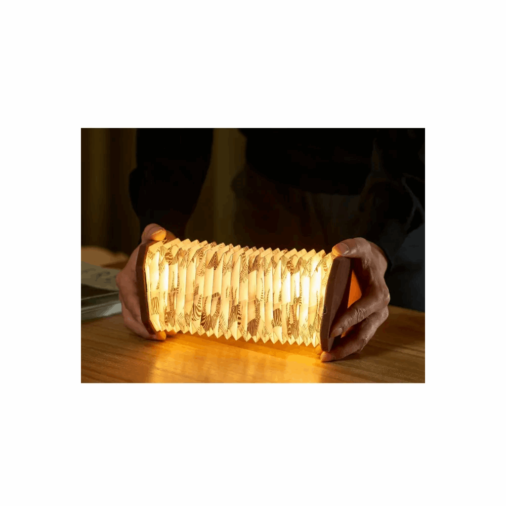 GINGKO VELVET ACCORDION LAMP BROWN G006ZE