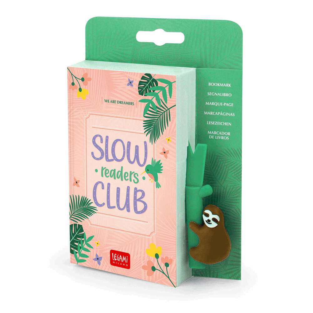 LEGAMI SLOTHKIT1 SLOW READERS CLUB BOOKMARK