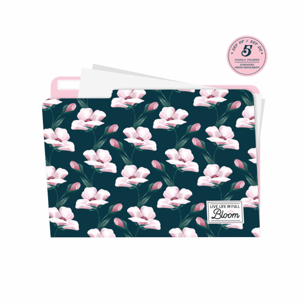 LEGAMI FOL0004 MANILA FOLDERS FLOWER BLOOM