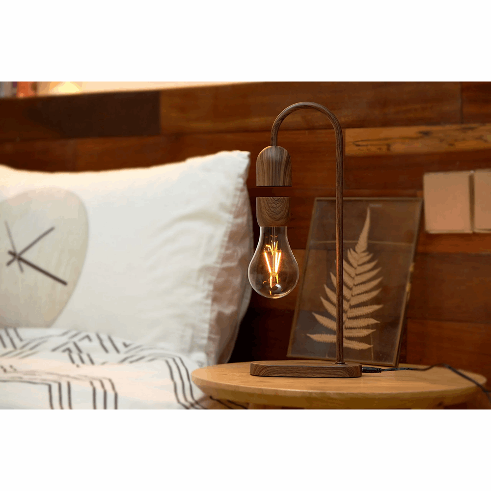 GINGKO EVARA LIGHTBULB LAMP WALNUT G029WT