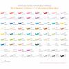 OHUHU MARKERS BRUSH & FINE SET-72+1 OHU-Y30-80400-76 OHU-Y30-80404-60