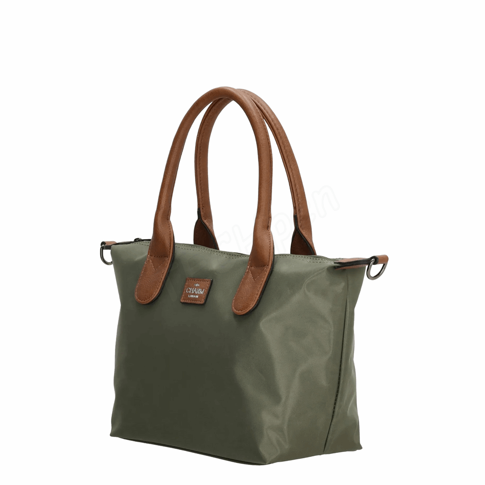 POLO Charm London Buckingham Handbag OLIVE 20777-029