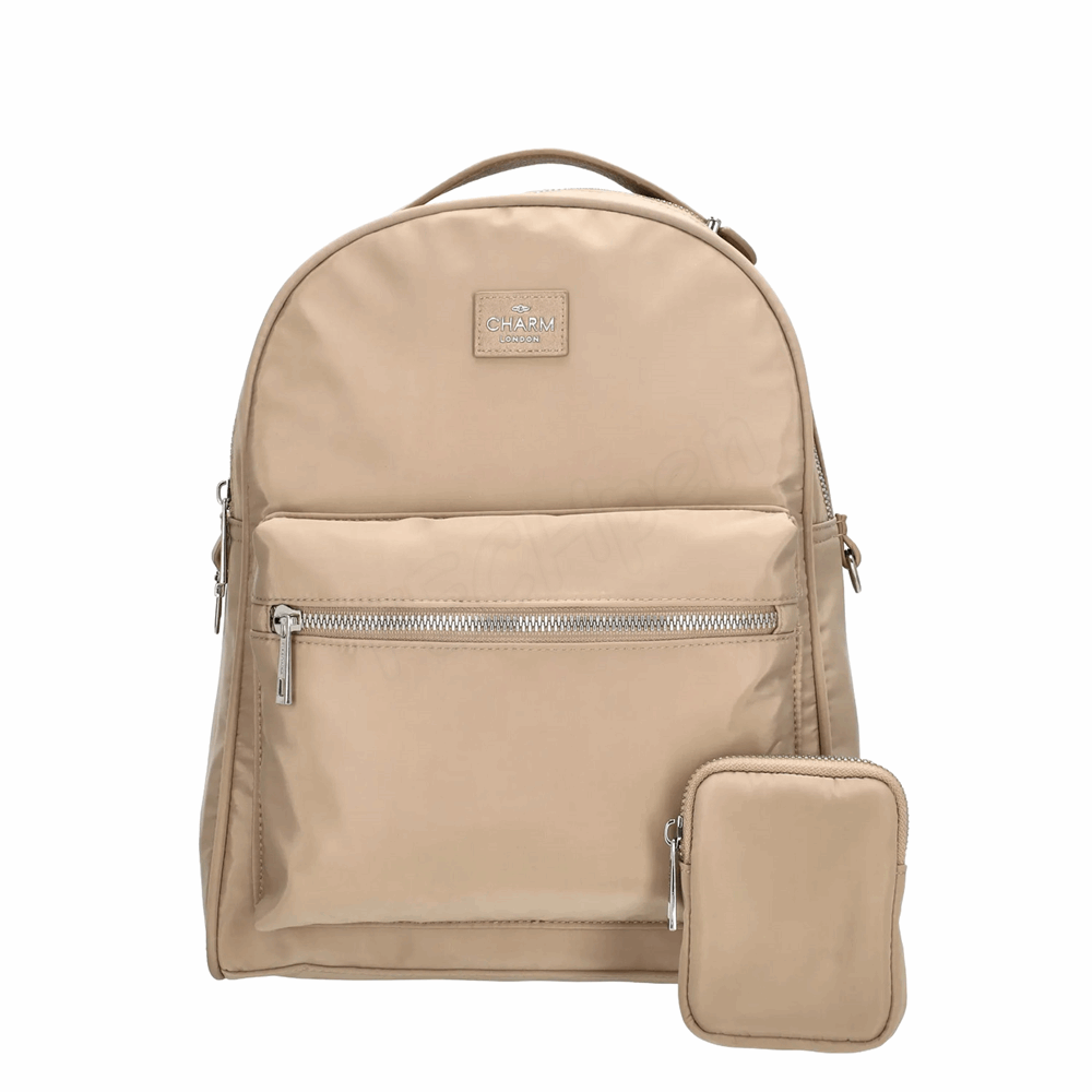 POLO Charm London Odeon Backpack LIGHT TAUPE 22173-117