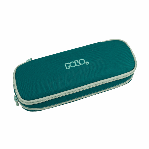 POLO PENCIL CASE DUO BOX PETROL-AIR BLUE/ΠΕΤΡΟΛ-ΓΑΛΑΖΙΟ 937004SET4-5853