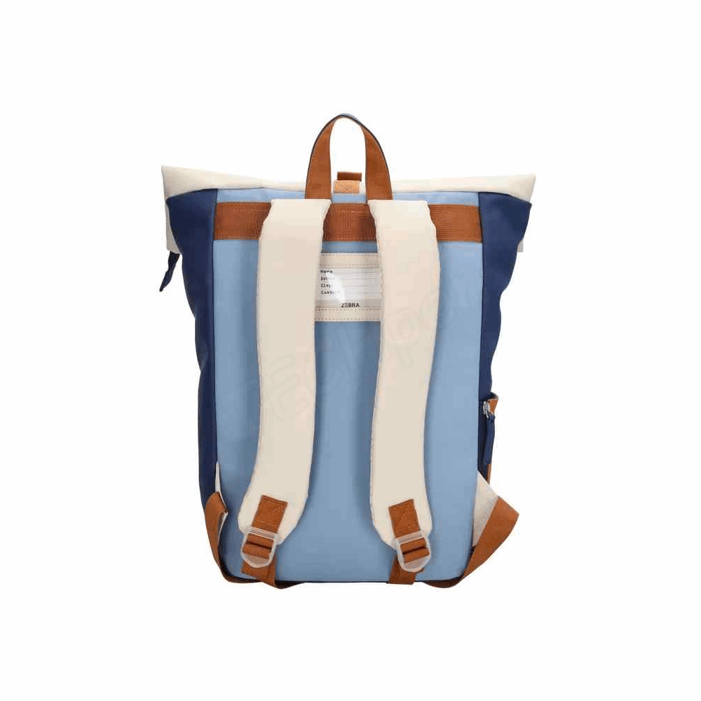 POLO Zebra Trends Scott Backpack Mid-blue W01239-058