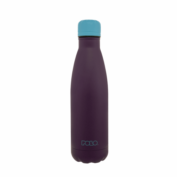 POLO ΘΕΡΜΟΣ STAINLESS STEEL 0,50L  EGGPLANT/TURQUOISE-ΜΕΛΙΤΖΑΝΙ/ΤΙΡΚΟΥΑΖ 949004SET4DOS-485