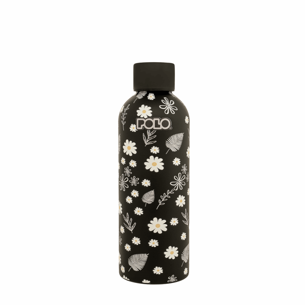 POLO ΘΕΡΜΟΣ STAINLESS STEEL 0,50L BLOSSOM  BLACK BLOSSOM 949032SET-8476