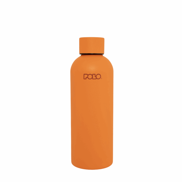 POLO ΘΕΡΜΟΣ STAINLESS STEEL 0,50L SOLID  ORANGE-ΠΟΡΤΟΚΑΛΙ 949034SET-7300