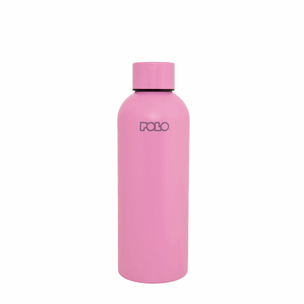 POLO ΘΕΡΜΟΣ STAINLESS STEEL 0,50L SOLID  PINK-ΡΟΖ 949034SET-3900