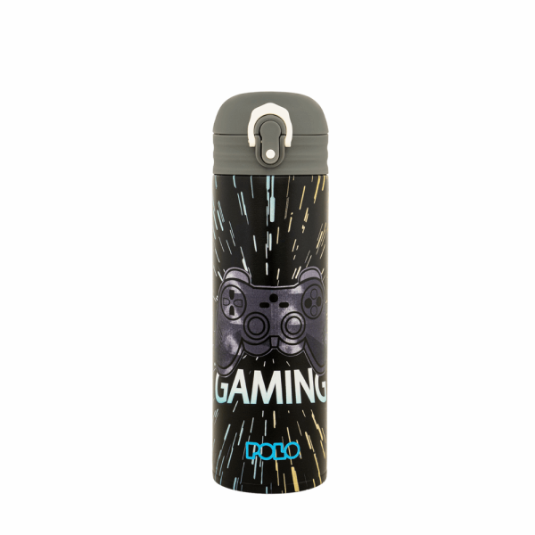POLO ΘΕΡΜΟΣ STAINLESS STEEL JUNIOR ΙΙ 0,50L  GAMING 949033SET-8421
