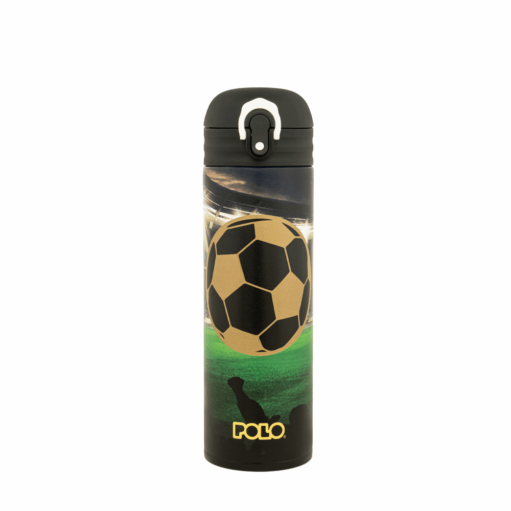 POLO ΘΕΡΜΟΣ STAINLESS STEEL JUNIOR ΙΙ 0,50L  GOLDEN BALL 949033SET-8424