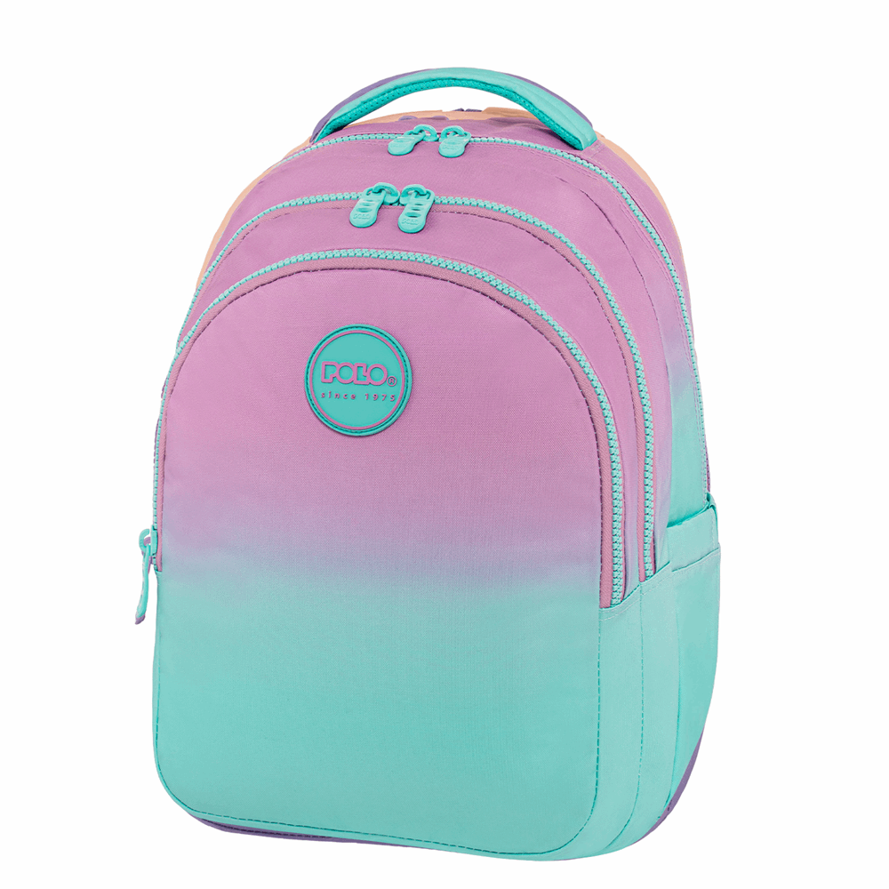POLO ΣΑΚΙΔΙΟ FOCUS AQUA/PINK GRADIENT 901078-8115