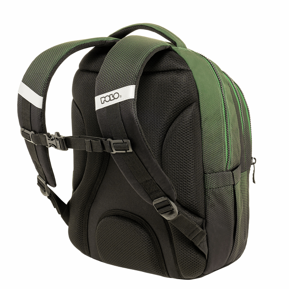 POLO ΣΑΚΙΔΙΟ FOCUS BLACK/GREEN GRADIENT 901078-8418
