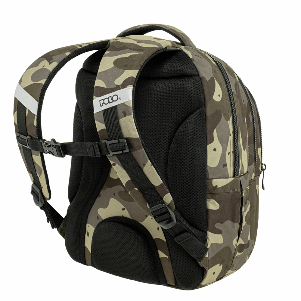 POLO ΣΑΚΙΔΙΟ FOCUS OLIVE CAMO 901078-8309
