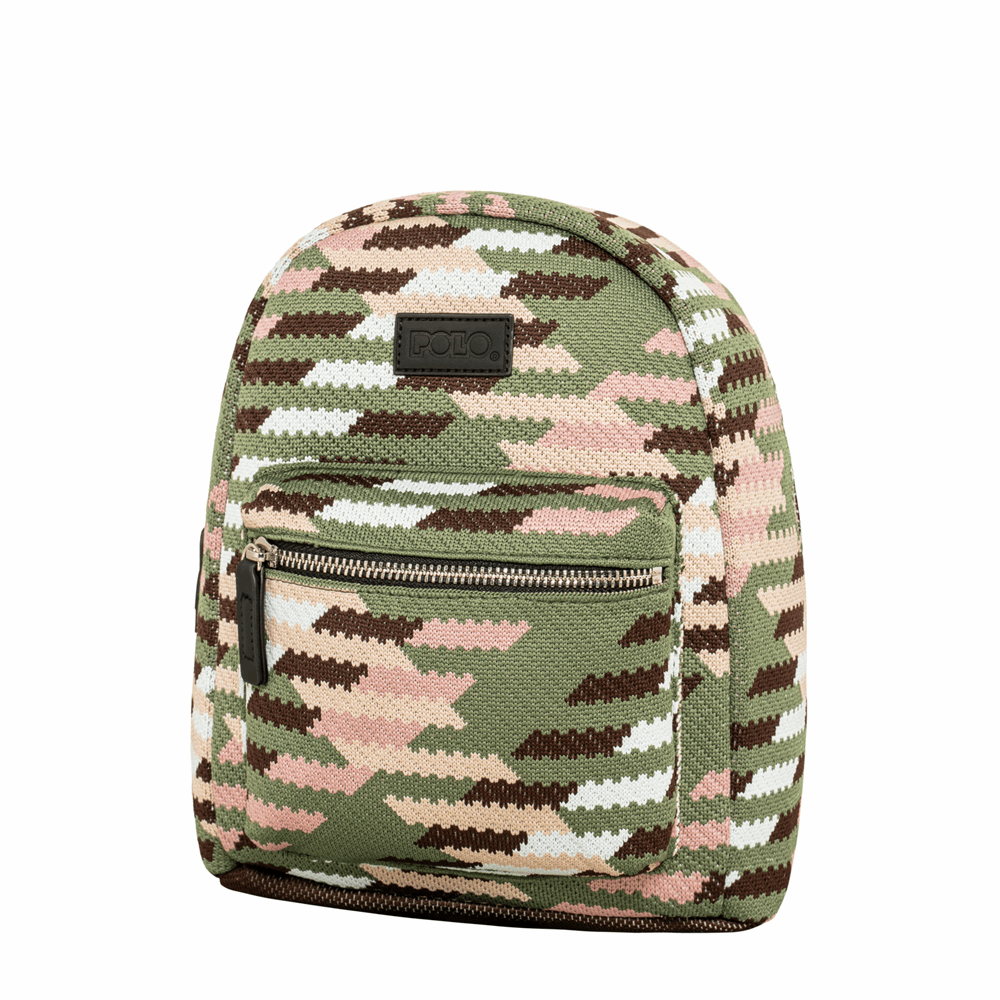POLO ΣΑΚΙΔΙΟ MINI SEYA KHAKI/PINK 911007-8486