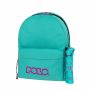 POLO ΣΑΚΙΔΙΟ ORIGINAL DOUBLE SCARF CYAN-DARK FUCHIA/ΚΥΑΝΟ-ΣΚΟΥΡΟ ΦΟΥΞΙΑ 901235-5644