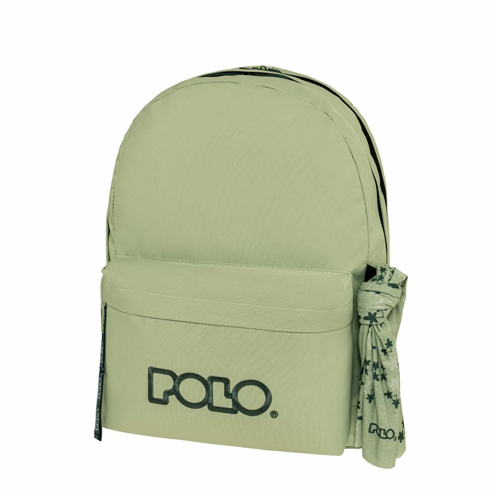 POLO ΣΑΚΙΔΙΟ ORIGINAL DOUBLE SCARF PISTACHIO-DARK GREEN/ΦΙΣΤΙΚΙ-ΣΚΟΥΡΟ ΠΡΑΣΙΝΟ 901235-6963