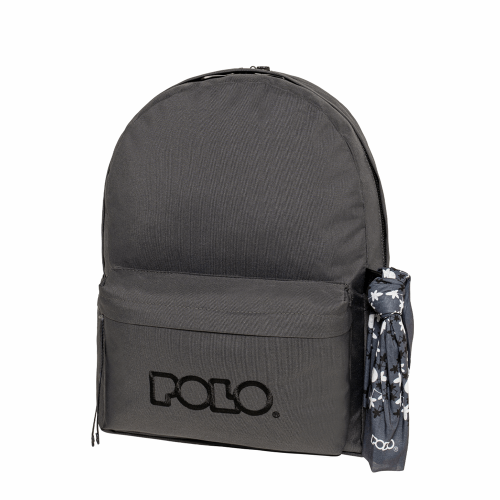 POLO ΣΑΚΙΔΙΟ ORIGINAL DOUBLE SCARF TITANIUM-BLACK/ΤΙΤΑΝΙΟ-ΜΑΥΡΟ 901235-2620