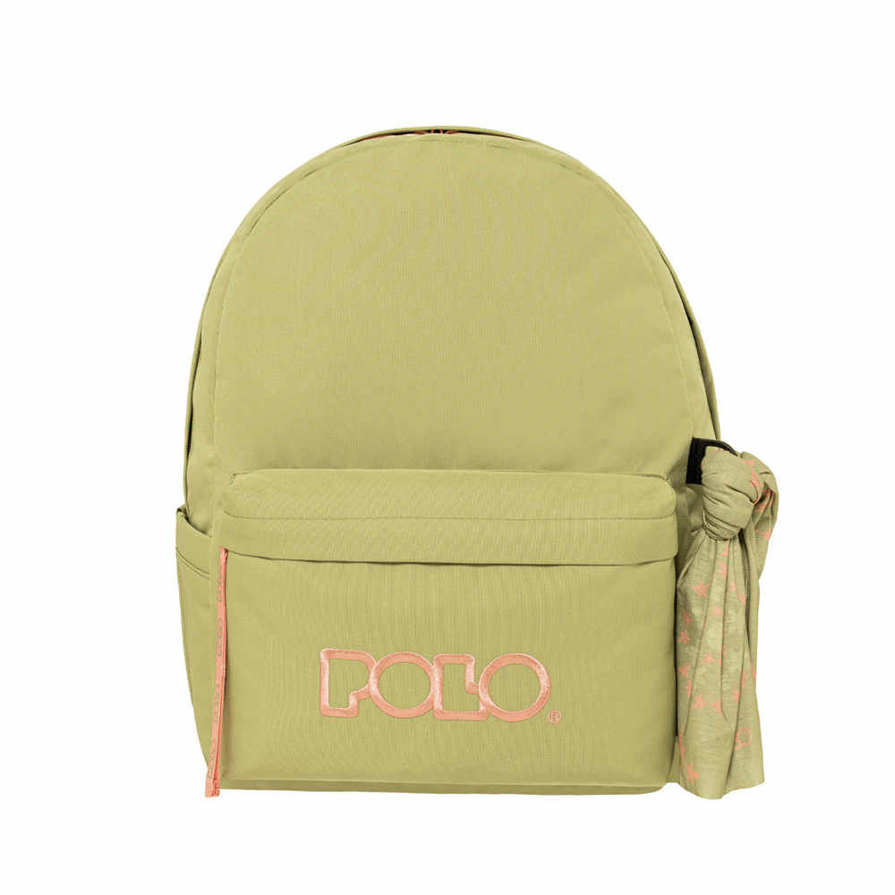 POLO ΣΑΚΙΔΙΟ ORIGINAL SCARF LIGHT GREEN/PINK-ΑΝΟΙΧΤΟ ΠΡΑΣΙΝΟ/ΡΟΖ 901135-6139