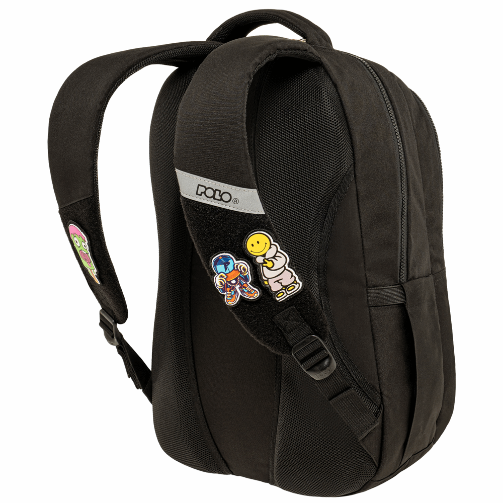 POLO ΣΑΚΙΔΙΟ PATCHES BLACK-ΜΑΥΡΟ 901079-2000