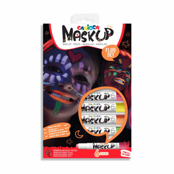 CARIOCA ΚΡΑΓΙΟΝ MASKUP 6τμχ ΝΕΟΝ 10343156