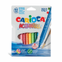CARIOCA ΣΧΟΛΙΚΟΣ ΜΑΡΚΑΔΟΡΟΣ ACQUARELL BRUSH TIP 3mm SUPER WASHABLE 12 COLOR 133012511