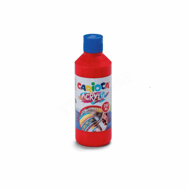 CARIOCA ΑΚΡΥΛΙΚΑ 250ML 40431/10 VERM RED 133250010